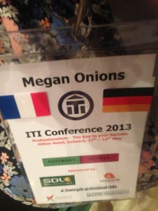 ITI Conference 2013, name tag